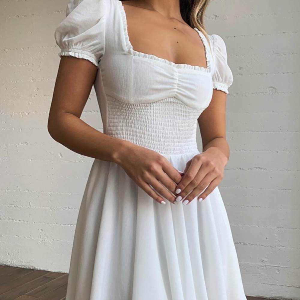 Tiger Mist White Montanah Dress